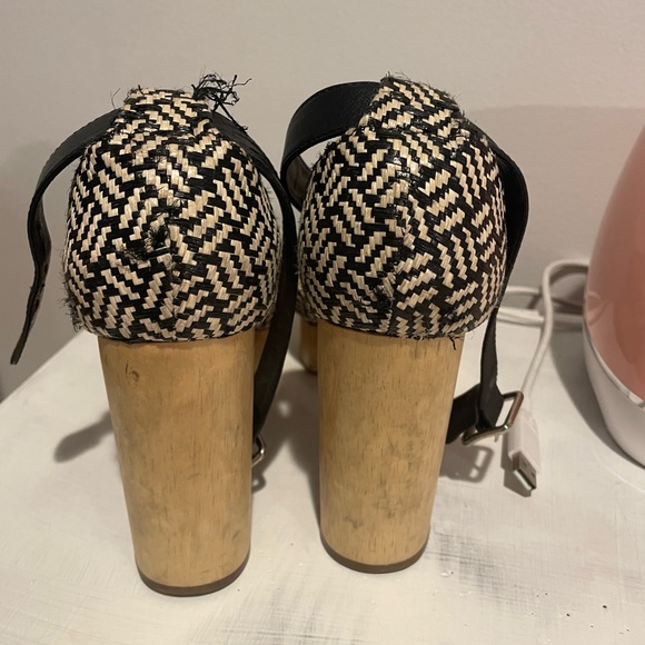 Loeffler Randall woven platform shoes heels size 8 - Picture 5 of 7